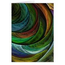 Colour Glory Abstract Art Note Card