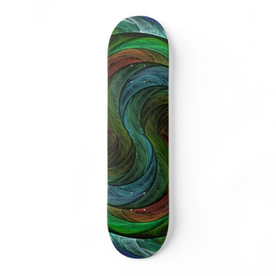 Colour Glory Abstract Art Skateboard by OniArts