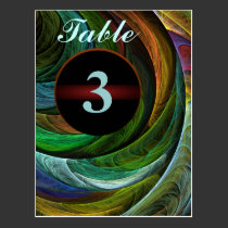 Colour Glory Table Number Postcard postcards