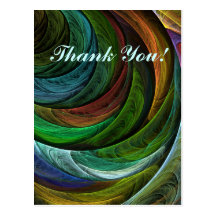 Colour Glory Thank You Postcard