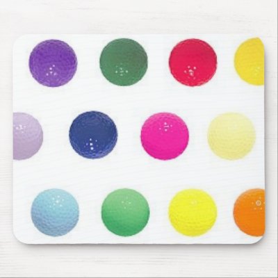 colour golf balls by poppygolf
