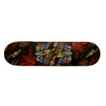 Colour Harmony Abstract Art Skateboard