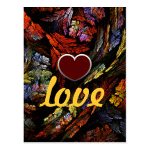 Colour Harmony Love Postcard