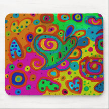 Colour Hearts Mouse Pads