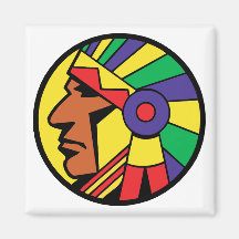 Colour Indian Head Magnets
