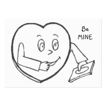 Colour Me Be Mine Valentine Card Business Card Templates