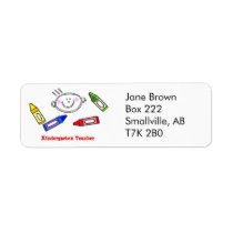 Colour Me Happy by Vera Trembach Return Address Labels