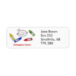 Colour Me Happy by Vera Trembach Return Address Labels