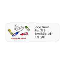 Colour Me Happy by Vera Trembach Return Address Labels