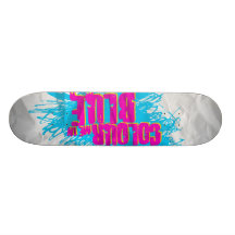 Colour Me In Blue Skateboard
