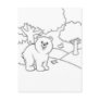 Colour Me Post Card - Bear