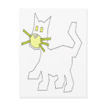 Colour Me Post Card - Cat