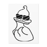 Colour Me Post Card - Duck