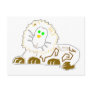 Colour Me Post Card - Lion