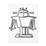 Colour Me Robot Postcard