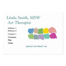 Colour paintbrush swatches Business Card -chubby
