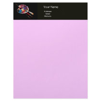 COLOUR PALETTE , black and pink Custom Letterhead