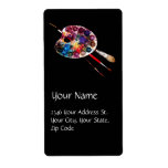 COLOUR PALETTE ,black Shipping Labels