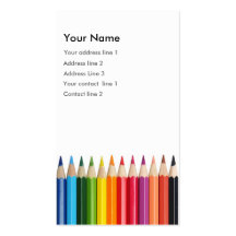 Colour Pencil Business card