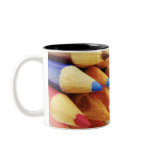 colour pencil coffee mug