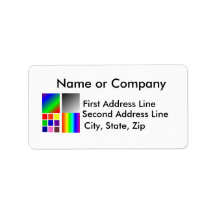 Colour Samples Different Squares and such Personalized Address Label