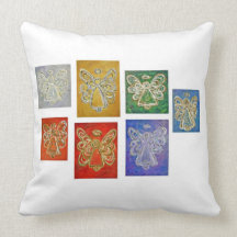 Colour Series Angels Art Decorative Throw Pillow