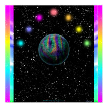 Colour space mini poster posters