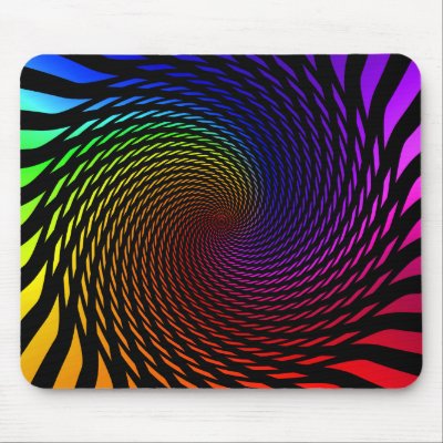 Colour Spiral: Abstract Art: Mousepad by spiritswitchboard