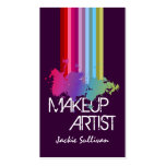 Colour Splash Makeup Artist Business Cards