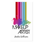 Colour Splash Makeup Artist Business Cards