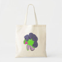 Colour Splash/ PopArt Flower Canvas Bag