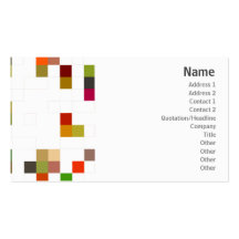 Colour Square - Business Business Card Template