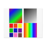 Colour swatches and pallete for calibration