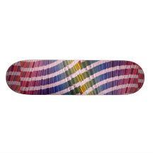 Colour swatches custom skateboard