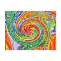 Colour Swirl Postcard