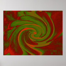Colour Swirl Print