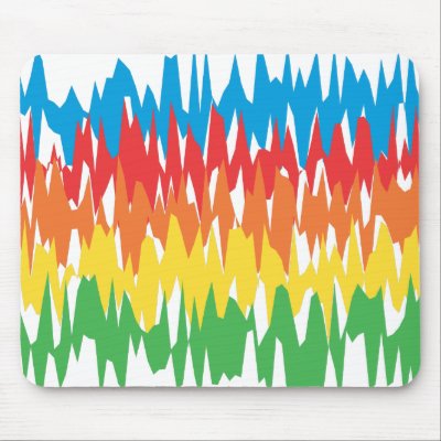 Colour Waves: Vector Illustration: Mousepad by spiritswitchboard