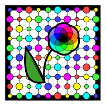 Colour wheel daisy poster (Customizable!) posters