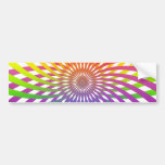 Colour Wheel Spiral: Bumper Sticker