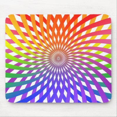 Colour Wheel Spiral: Mousepad by spiritswitchboard