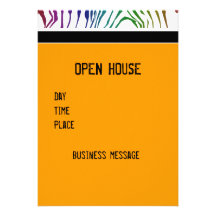 Colour Zebra Patterns Personalized Invites