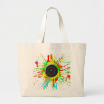 Coloured Beats Tote Bag