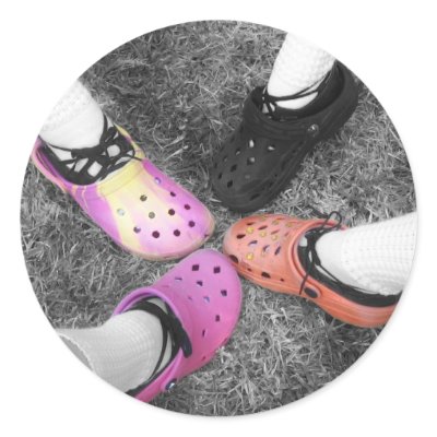 Coloured Crocs & Soft Shoes Sticker by darkimagestudios