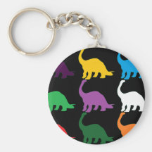 Coloured Dinos Keychain