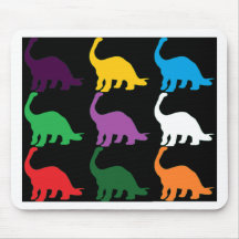 Coloured Dinos Mouse Pads