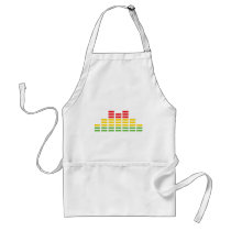 coloured equalizer icon apron