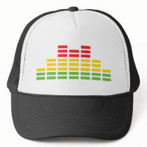 coloured equalizer icon mesh hats