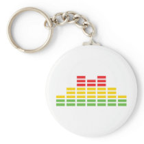 coloured equalizer icon key chain