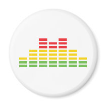 coloured equalizer icon refrigerator magnet