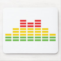 coloured equalizer icon mouse pads